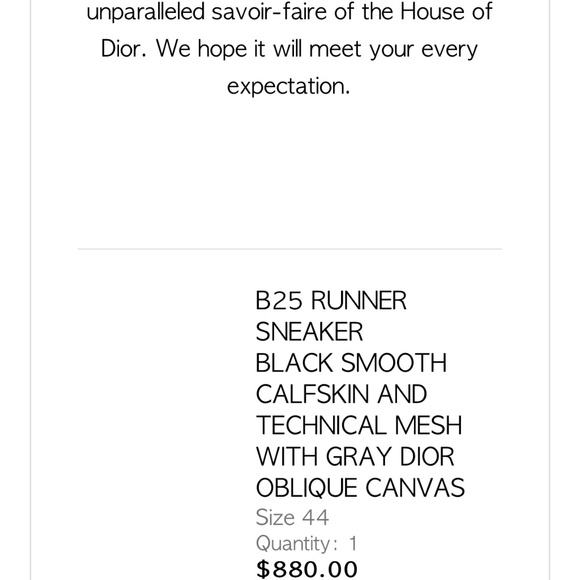 Dior b25 runner sz 11 eu 44 - Picture 7 of 7